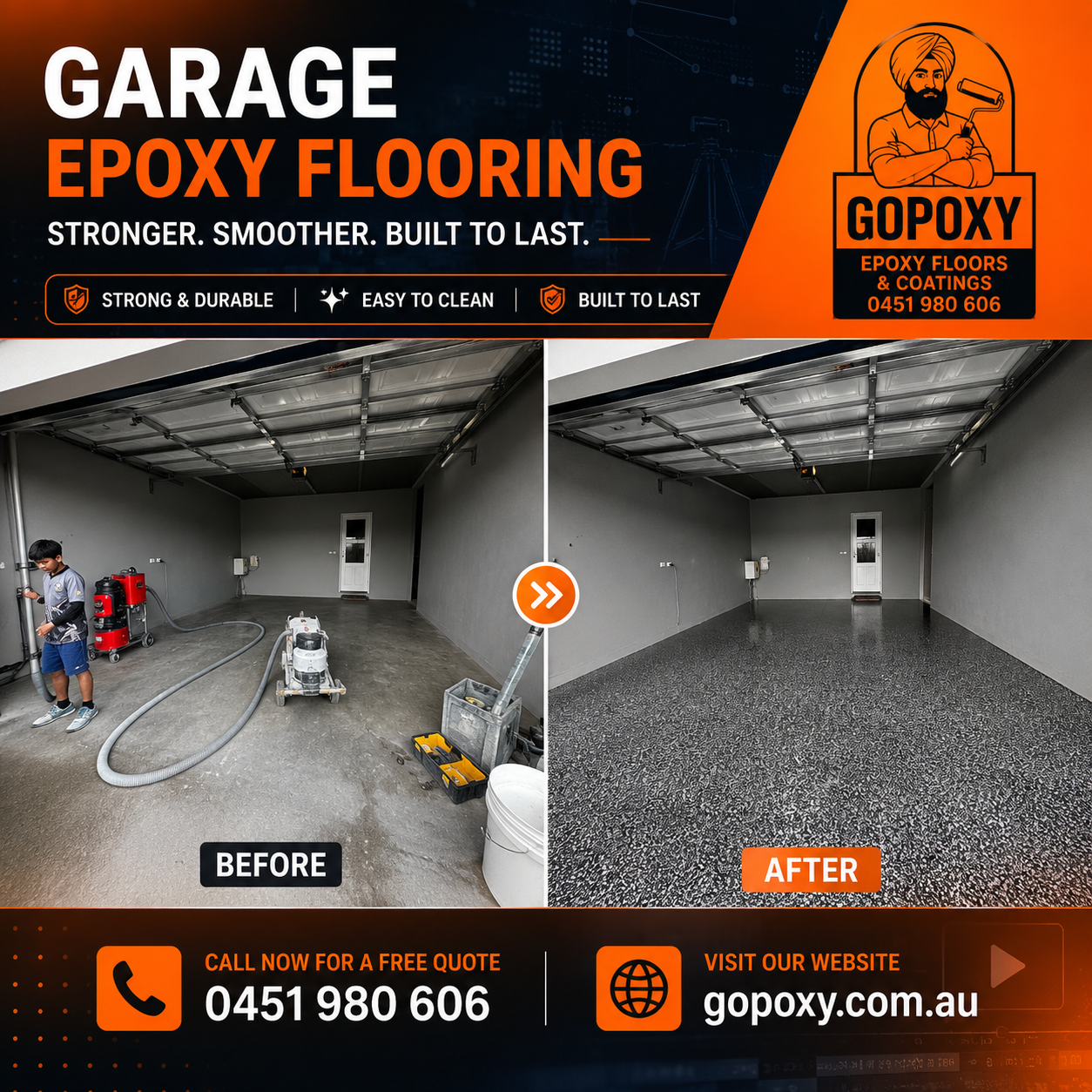 GoPoxy before and after