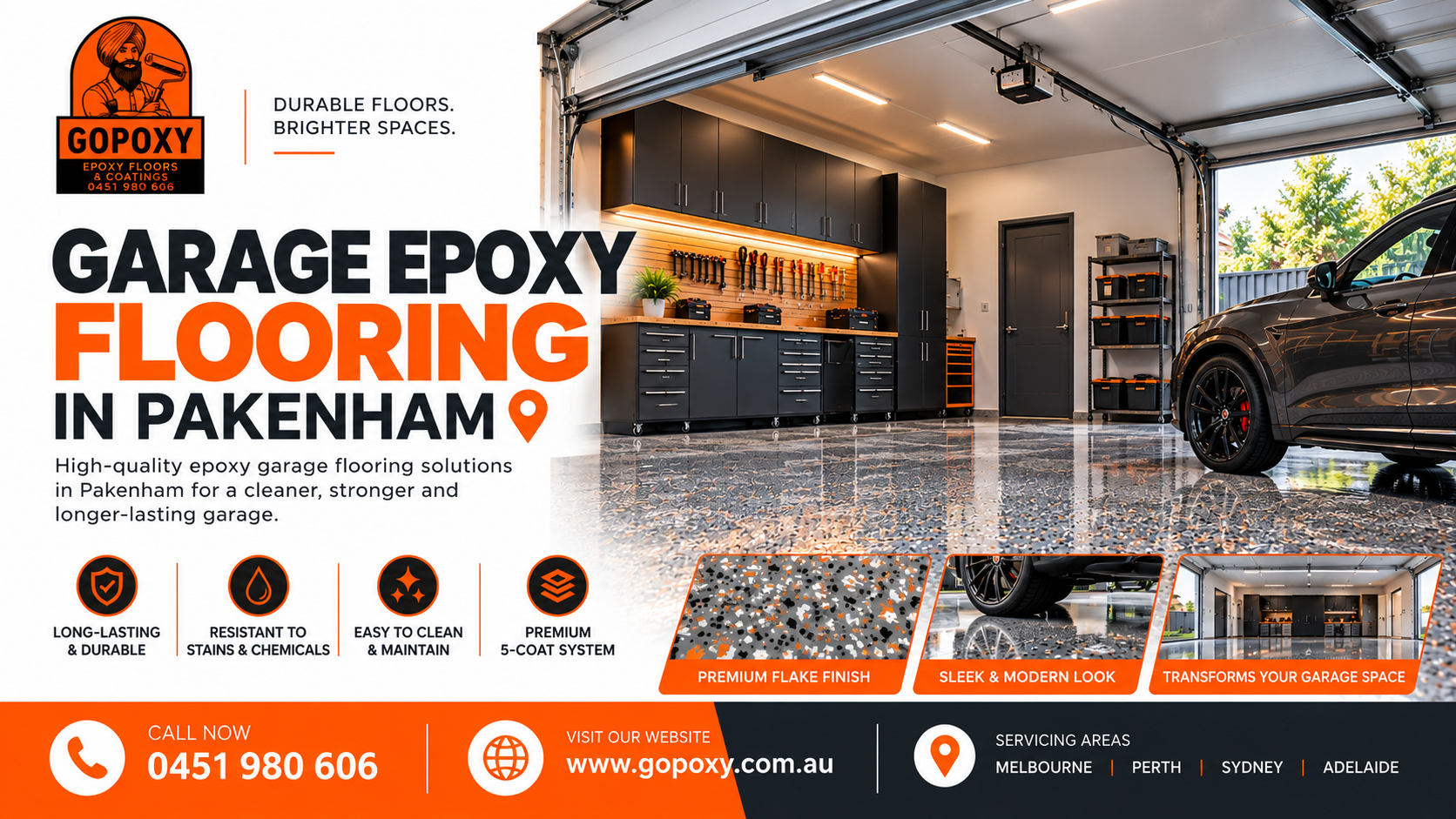 Garage Epoxy Flooring Service Provider in Pakenham