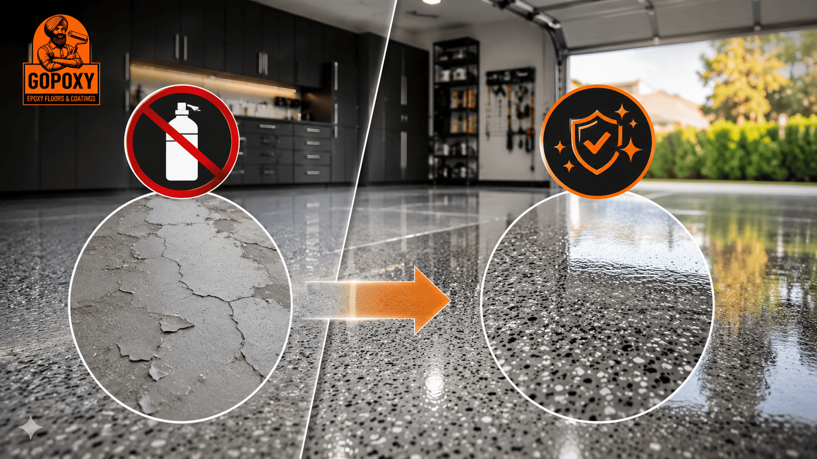 Why Concrete Sealers Are Not Suitable for Epoxy Floors — And Why GoPoxy Only Uses Polyaspartic Topcoat Sealers