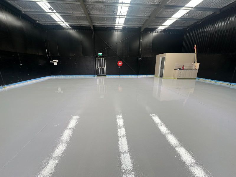 Commercial epoxy flooring warehouse high gloss Melbourne