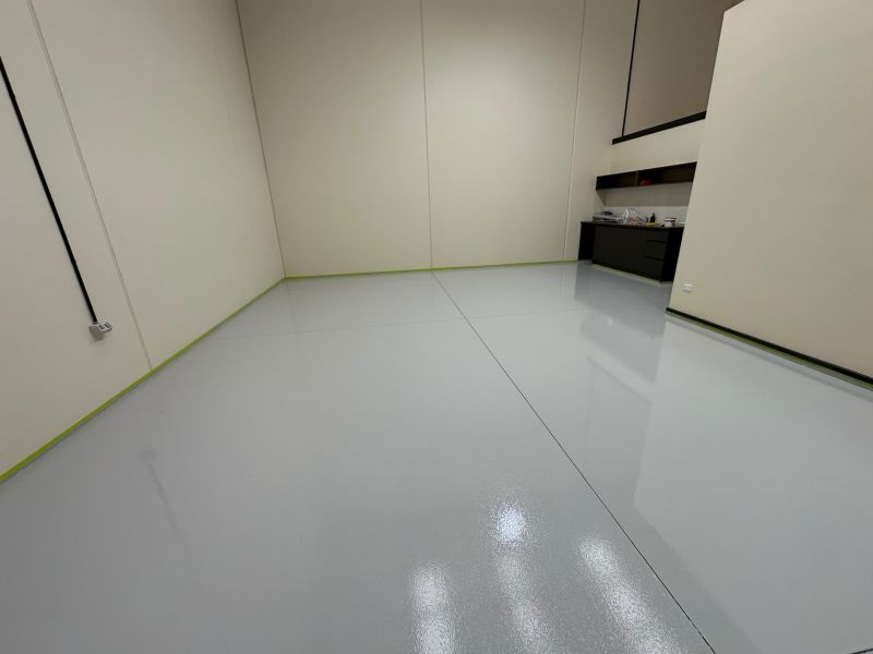 Commercial epoxy floor neat joint detail