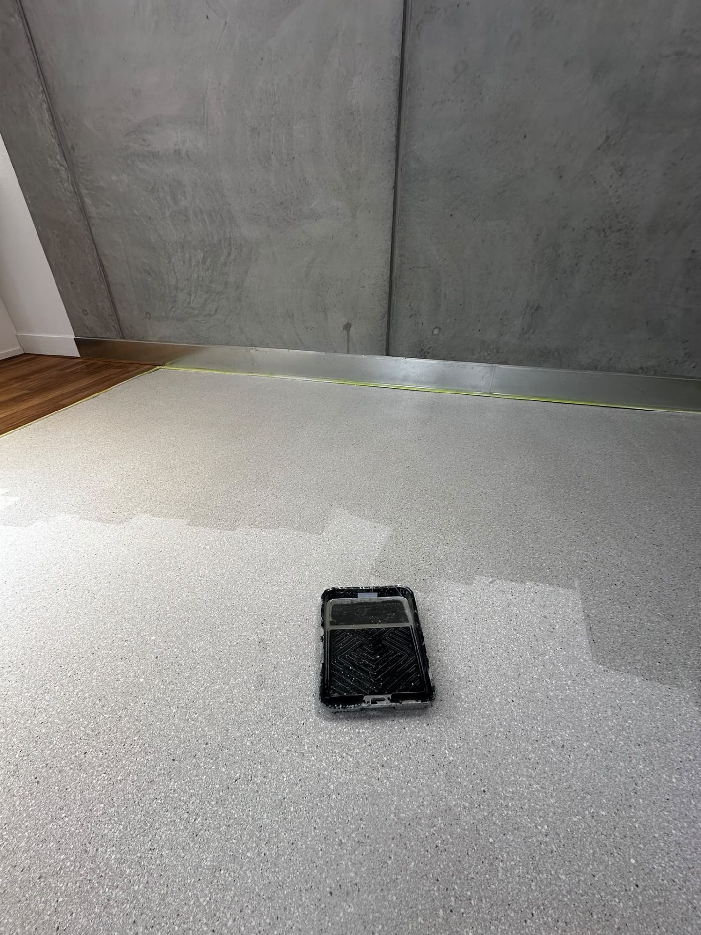 Commercial epoxy floor in a Melbourne warehouse