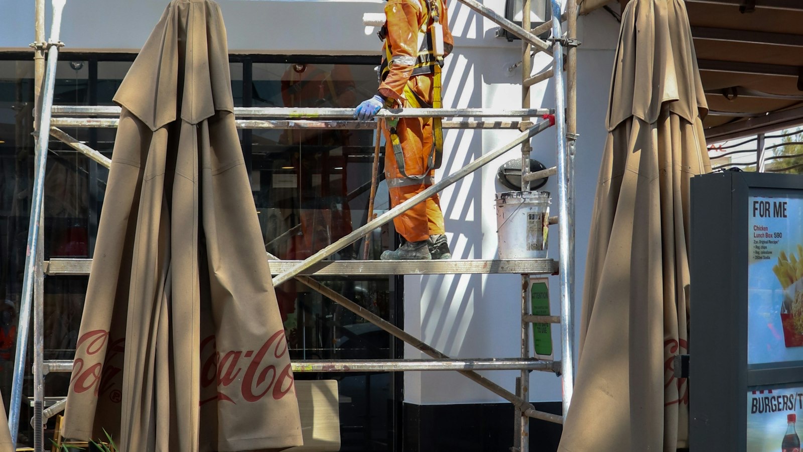 Commercial painting and flooring work in a Melbourne retail fitout