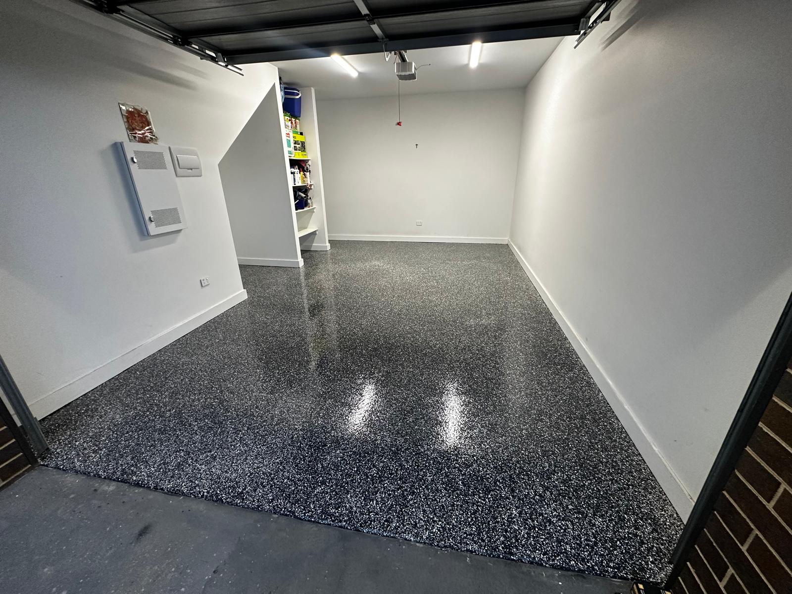 GoPoxy installer preparing a concrete floor in Melbourne