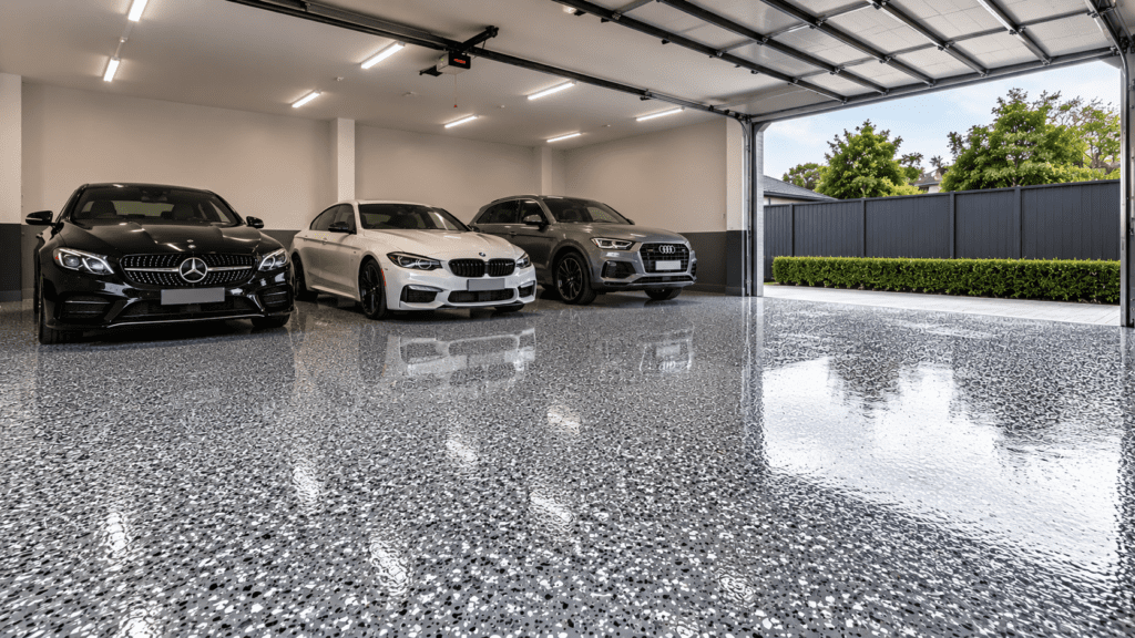 Double Garage Epoxy Flooring