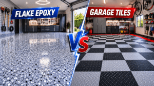 Flake Epoxy VS Garage Tiles